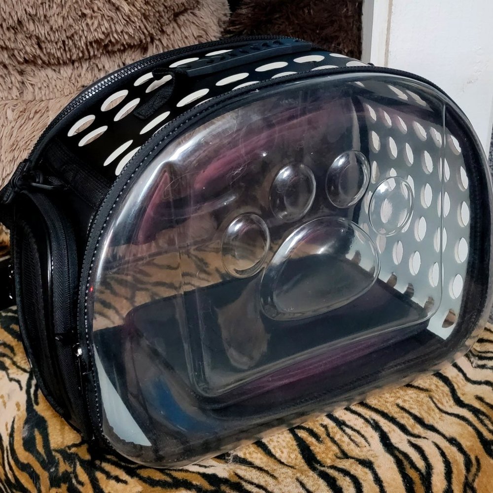 Pet Carrier Dog or Cat Black New! 	16.53"L x 11"W x 12.59"H